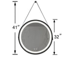 32-Inch LED Bathroom Vanity Mirror with Focused Backplane - Glass
