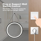 32-Inch LED Bathroom Vanity Mirror with Focused Backplane - Glass
