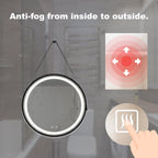 32-Inch LED Bathroom Vanity Mirror with Focused Backplane - Glass