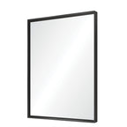 Black Aluminum Framed Bathroom Mirror with HD Glass - Black