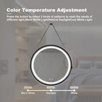 32-Inch LED Bathroom Vanity Mirror with Focused Backplane - Glass